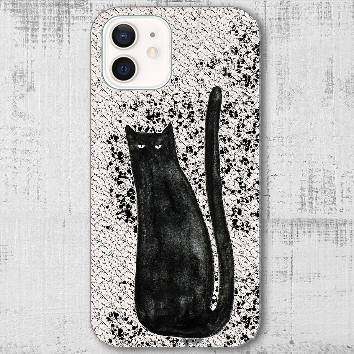 猫のイラストが描かれたiPhoneケース