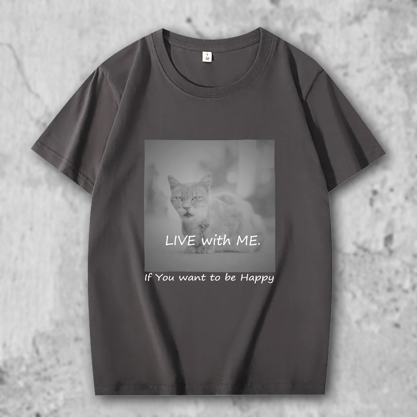 猫 フォトTシャツ｜LIVE with ME. – necome オリジナル
