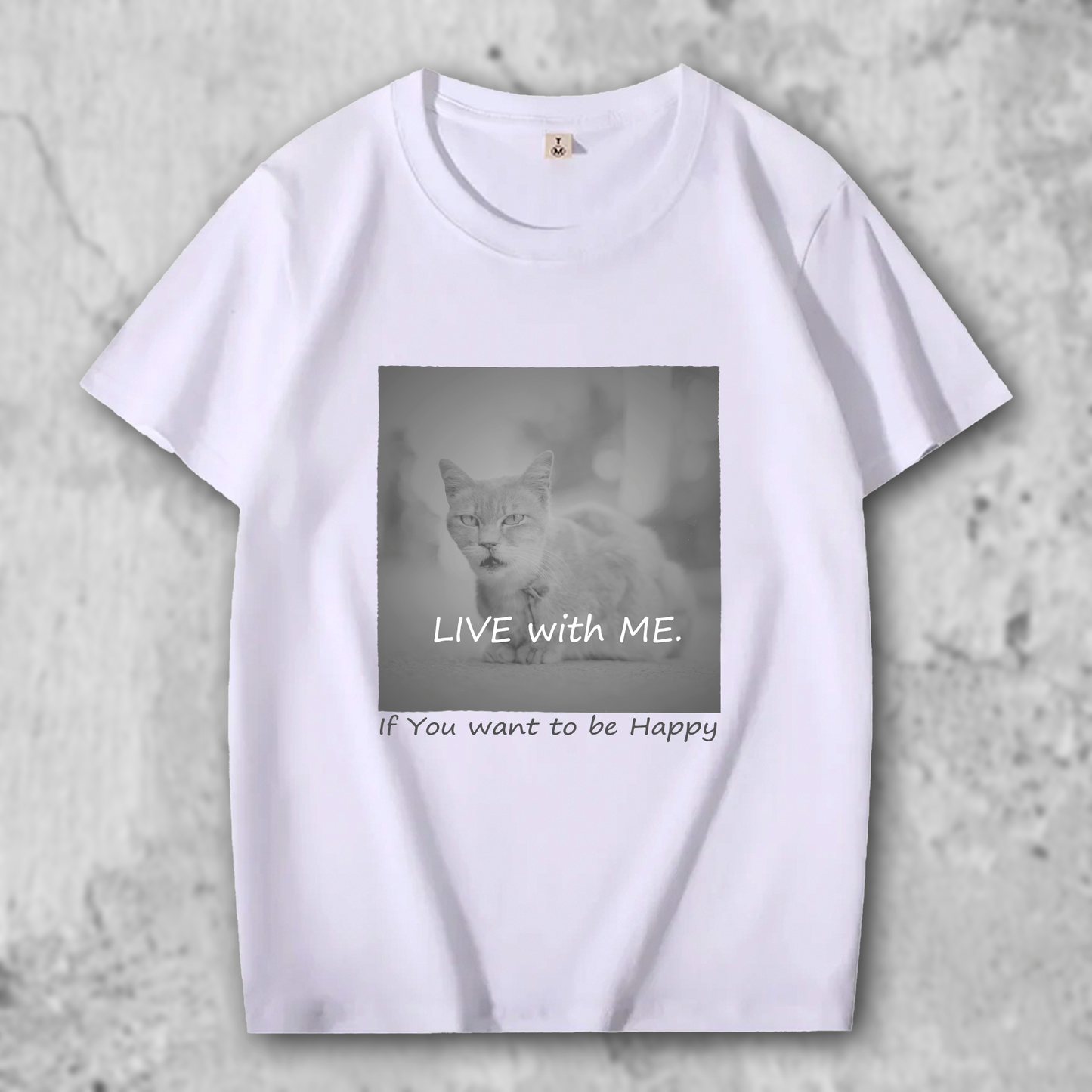 猫 フォトTシャツ｜LIVE with ME. – necome オリジナル