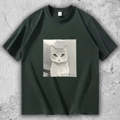 猫 イラスト Tシャツ｜KINAKO – necome オリジナル