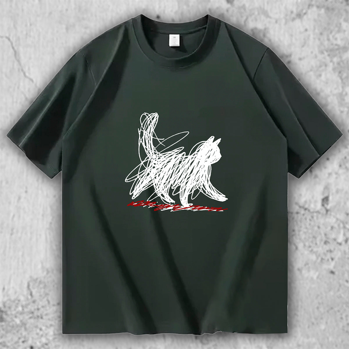 猫 アートTシャツ｜Sketch Cat – necome