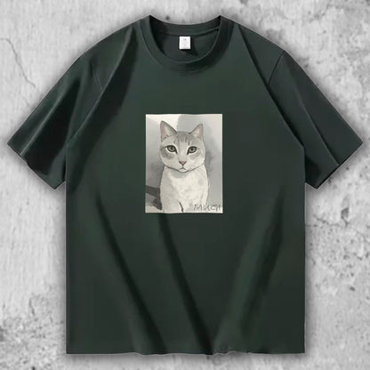 猫 イラスト Tシャツ｜MUGI – necome オリジナル