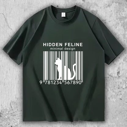 猫 ミニマルTシャツ｜HIDDEN FELINE – necome オリジナル