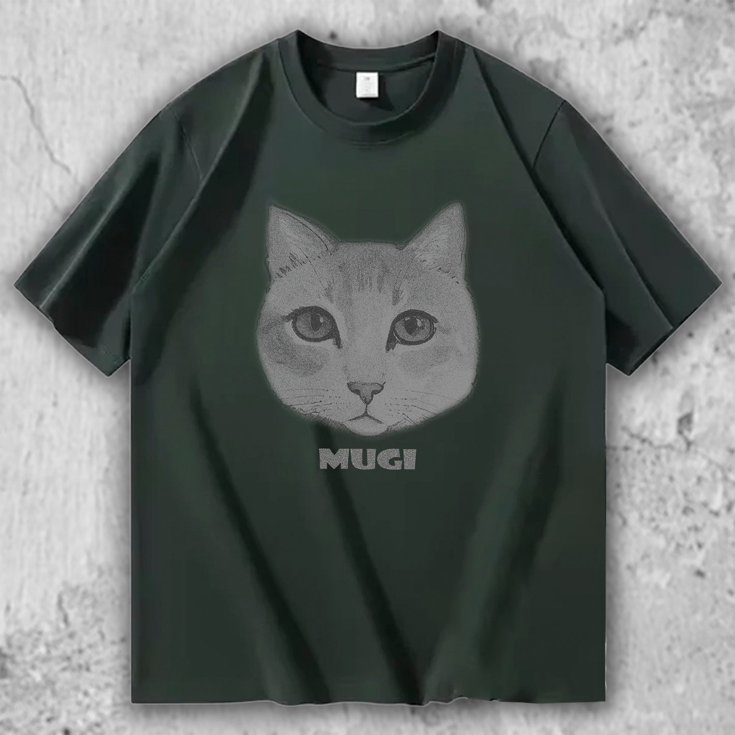 猫 フェイスTシャツ｜MUGI – necome オリジナル