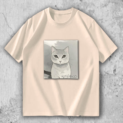 猫 イラスト Tシャツ｜KINAKO – necome オリジナル