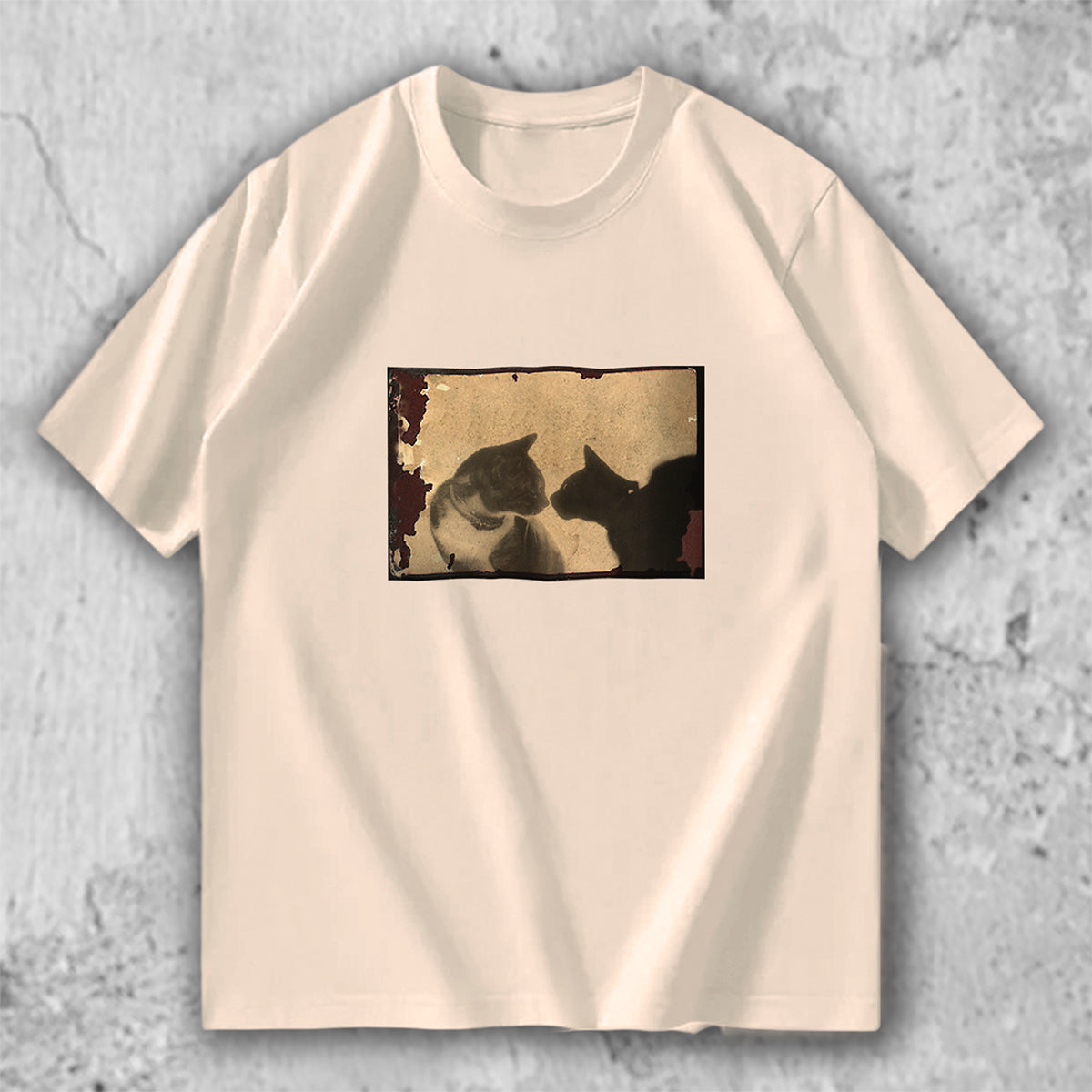 猫 フォトアートTシャツ｜Silent Encounter – necome オリジナル