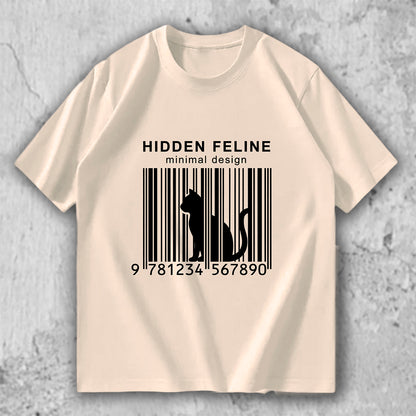 猫 ミニマルTシャツ｜HIDDEN FELINE – necome オリジナル