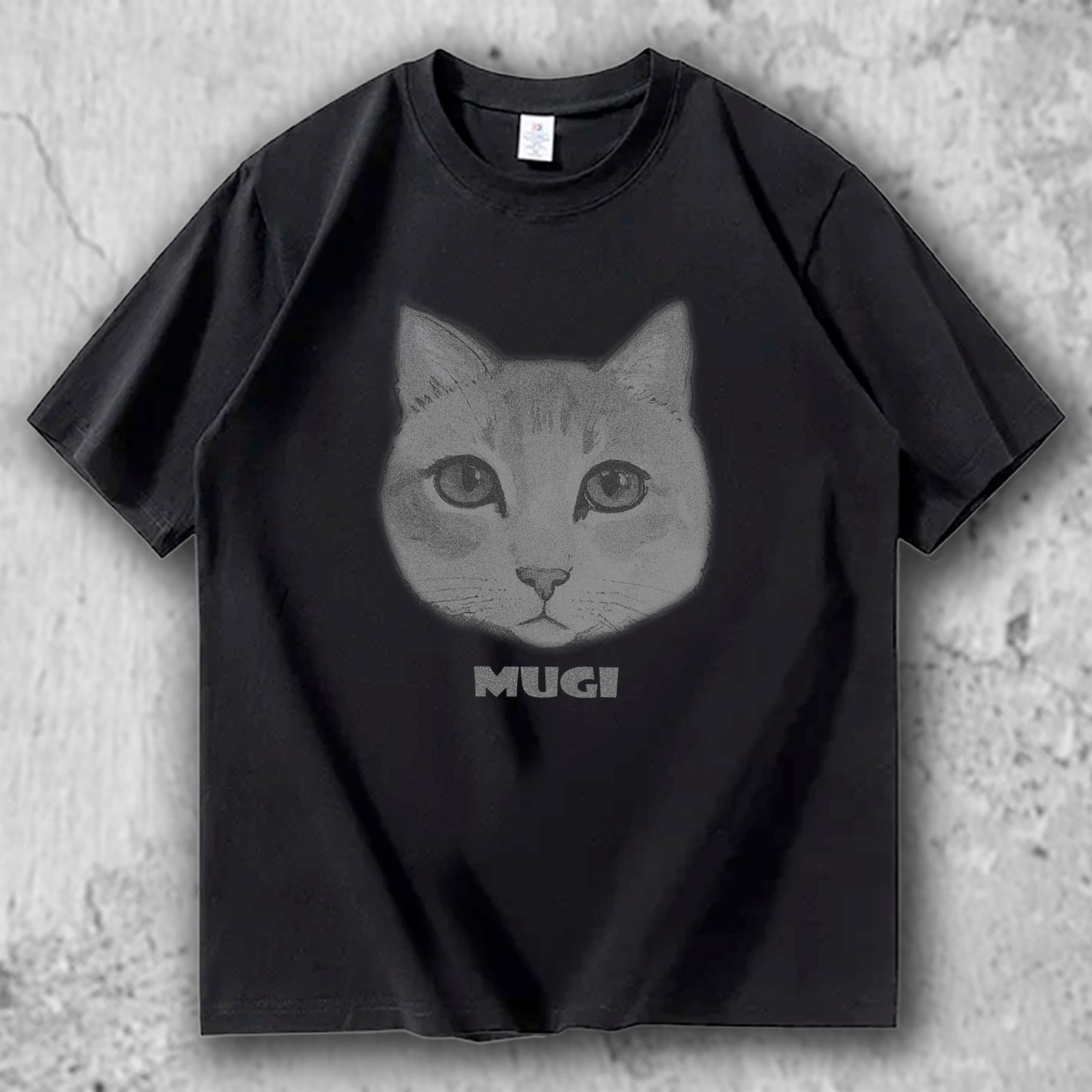 猫 フェイスTシャツ｜MUGI – necome オリジナル