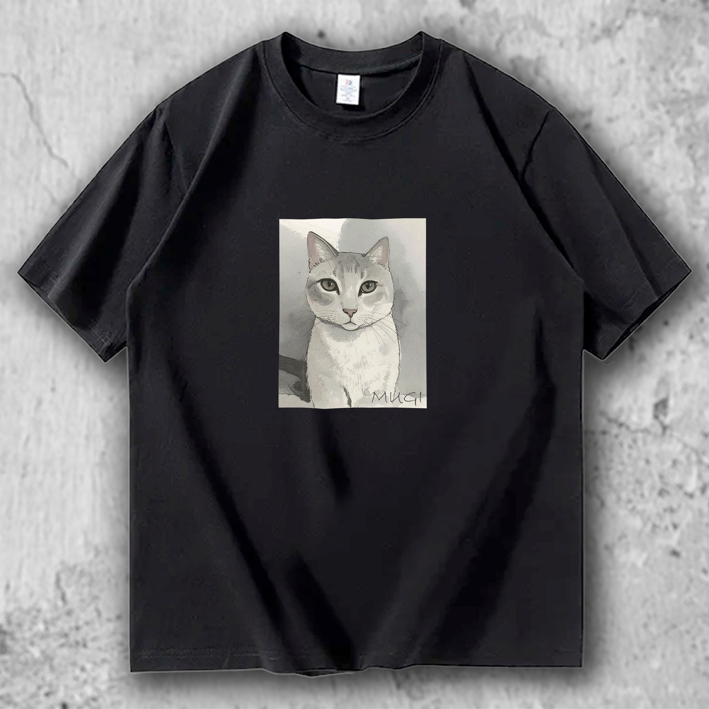 猫 イラスト Tシャツ｜MUGI – necome オリジナル