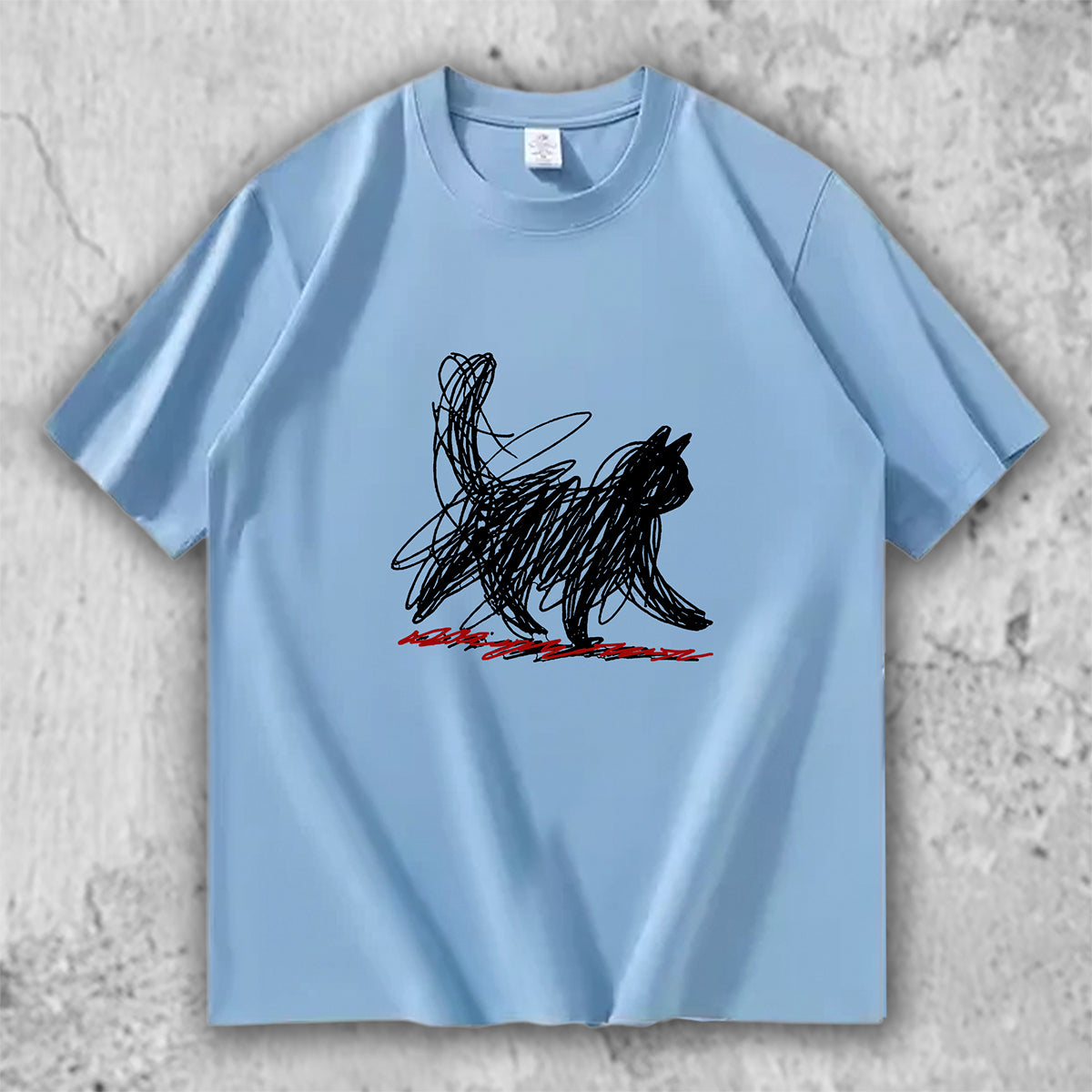 猫 アートTシャツ｜Sketch Cat – necome