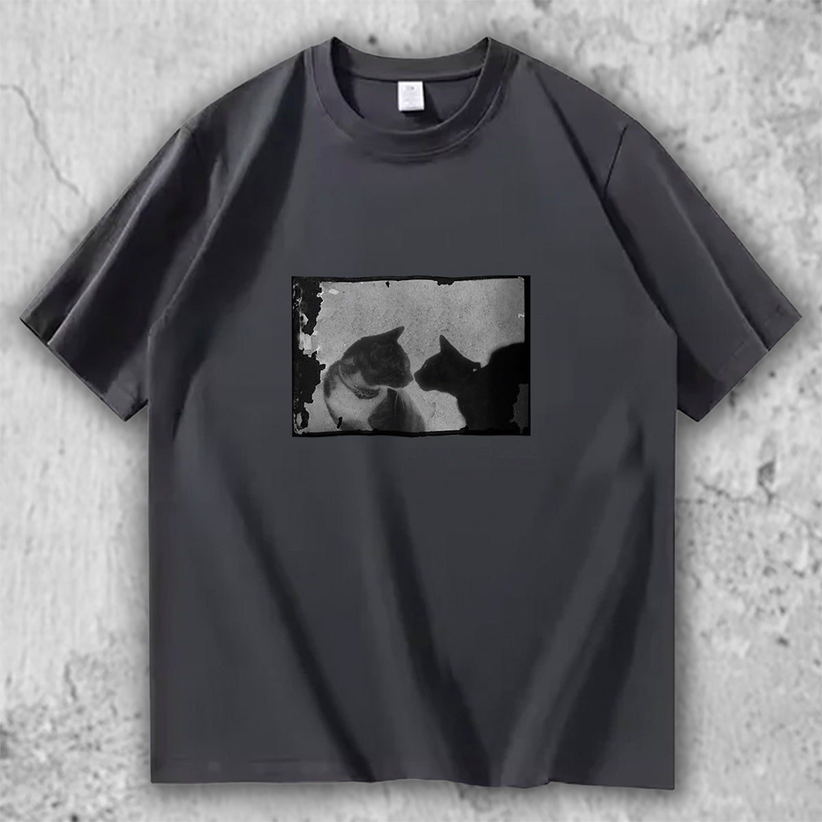 猫 フォトアートTシャツ｜Silent Encounter – necome オリジナル