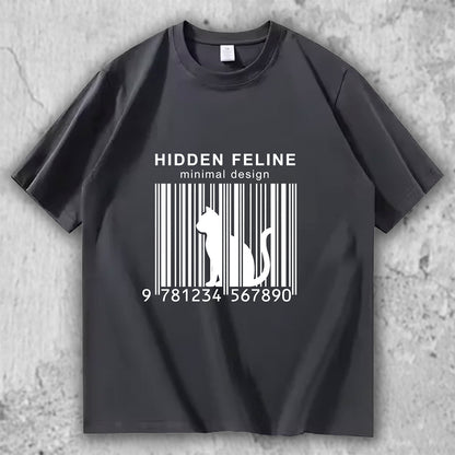 猫 ミニマルTシャツ｜HIDDEN FELINE – necome オリジナル