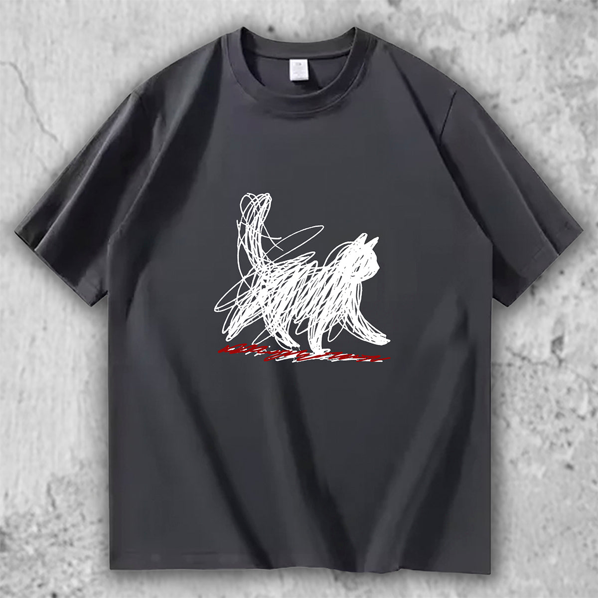 猫 アートTシャツ｜Sketch Cat – necome