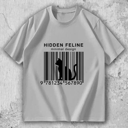 猫 ミニマルTシャツ｜HIDDEN FELINE – necome オリジナル