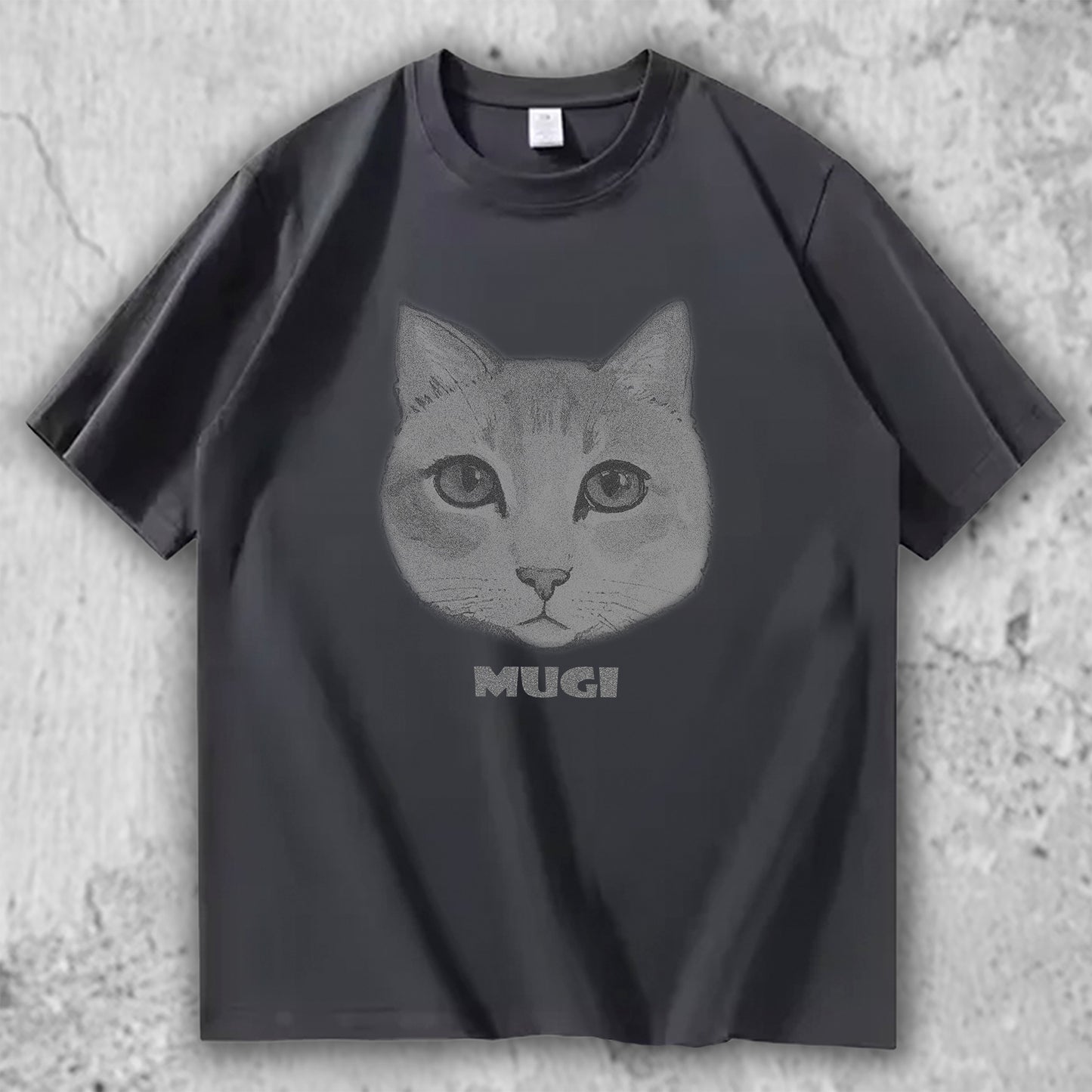猫 フェイスTシャツ｜MUGI – necome オリジナル