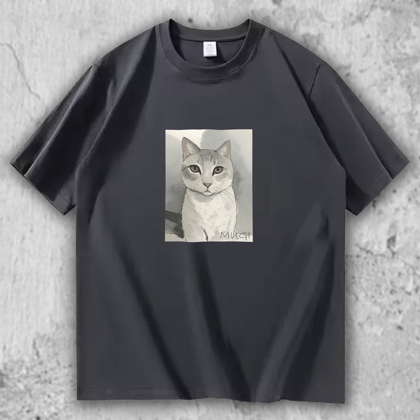 猫 イラスト Tシャツ｜MUGI – necome オリジナル