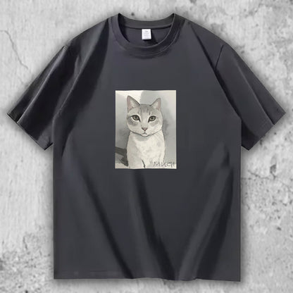 猫 イラスト Tシャツ｜MUGI – necome オリジナル