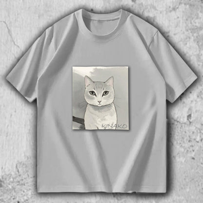 猫 イラスト Tシャツ｜KINAKO – necome オリジナル