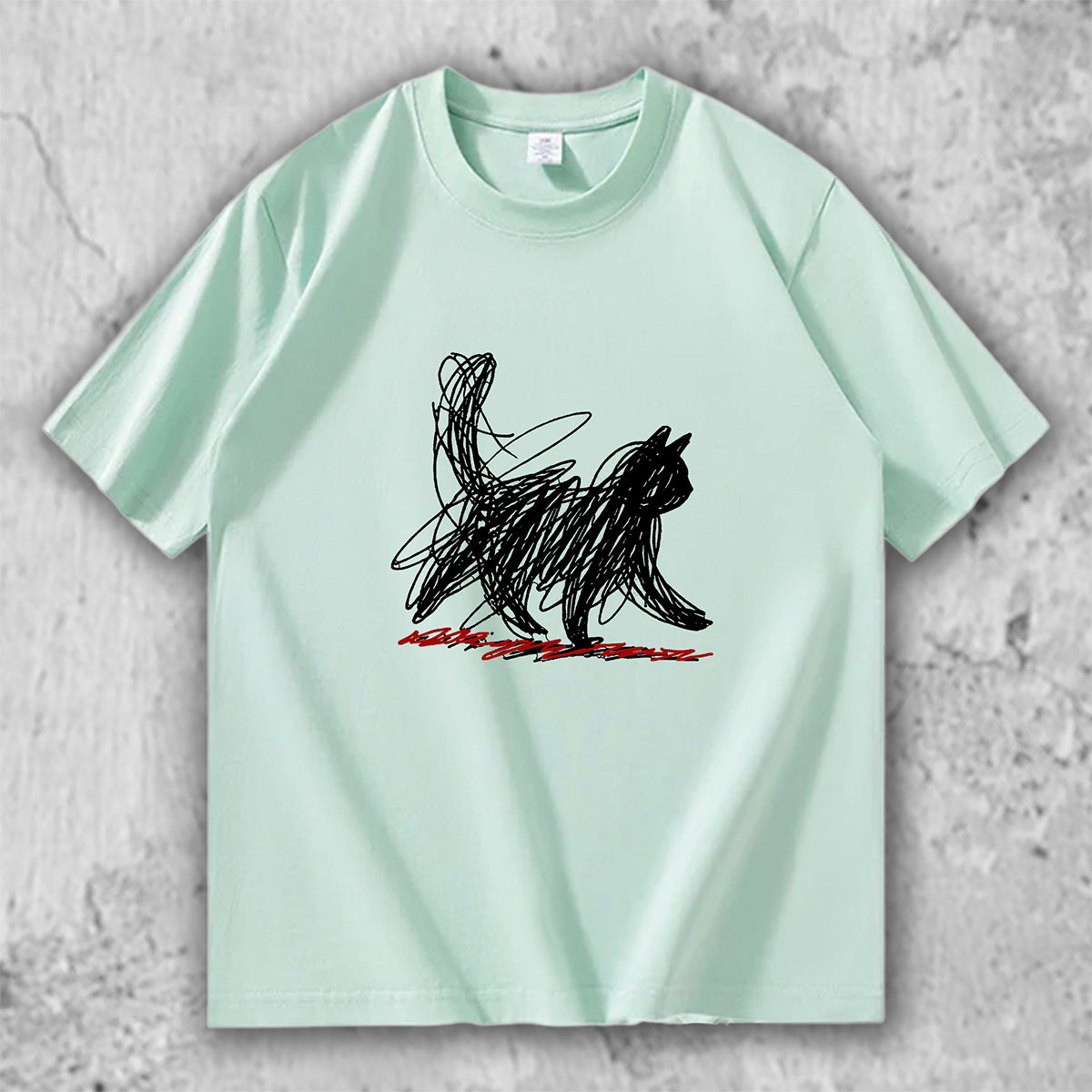 猫 アートTシャツ｜Sketch Cat – necome