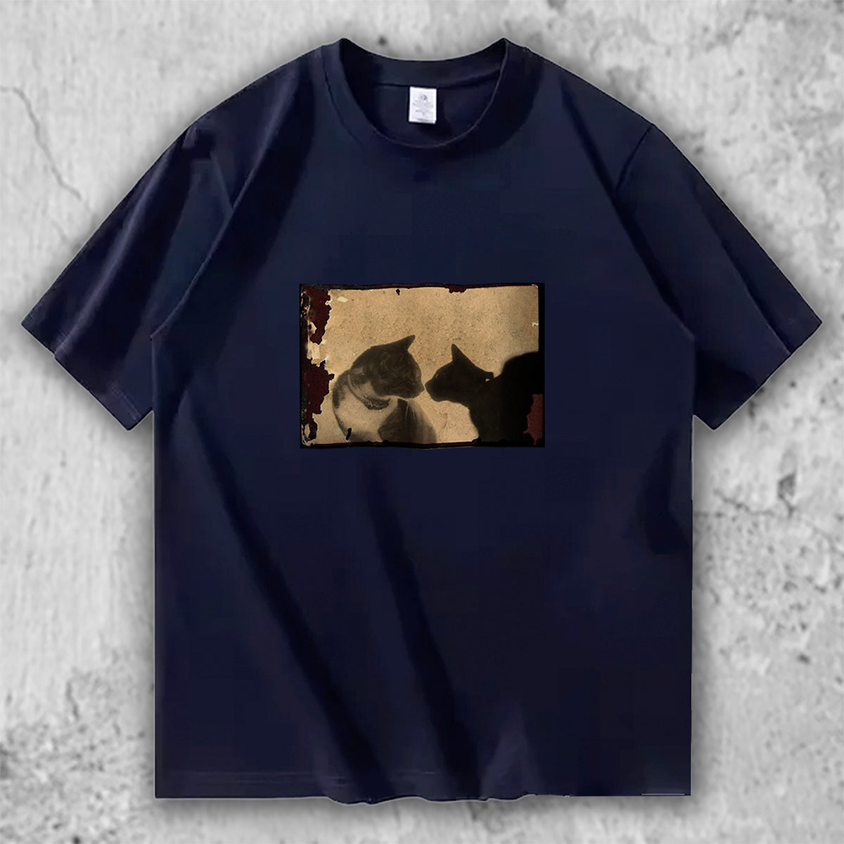 猫 フォトアートTシャツ｜Silent Encounter – necome オリジナル