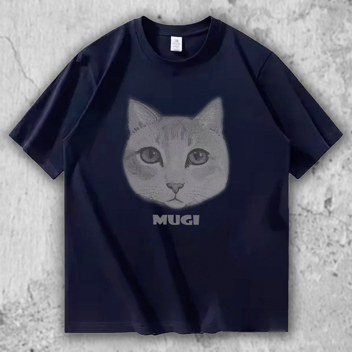 猫 フェイスTシャツ｜MUGI – necome オリジナル