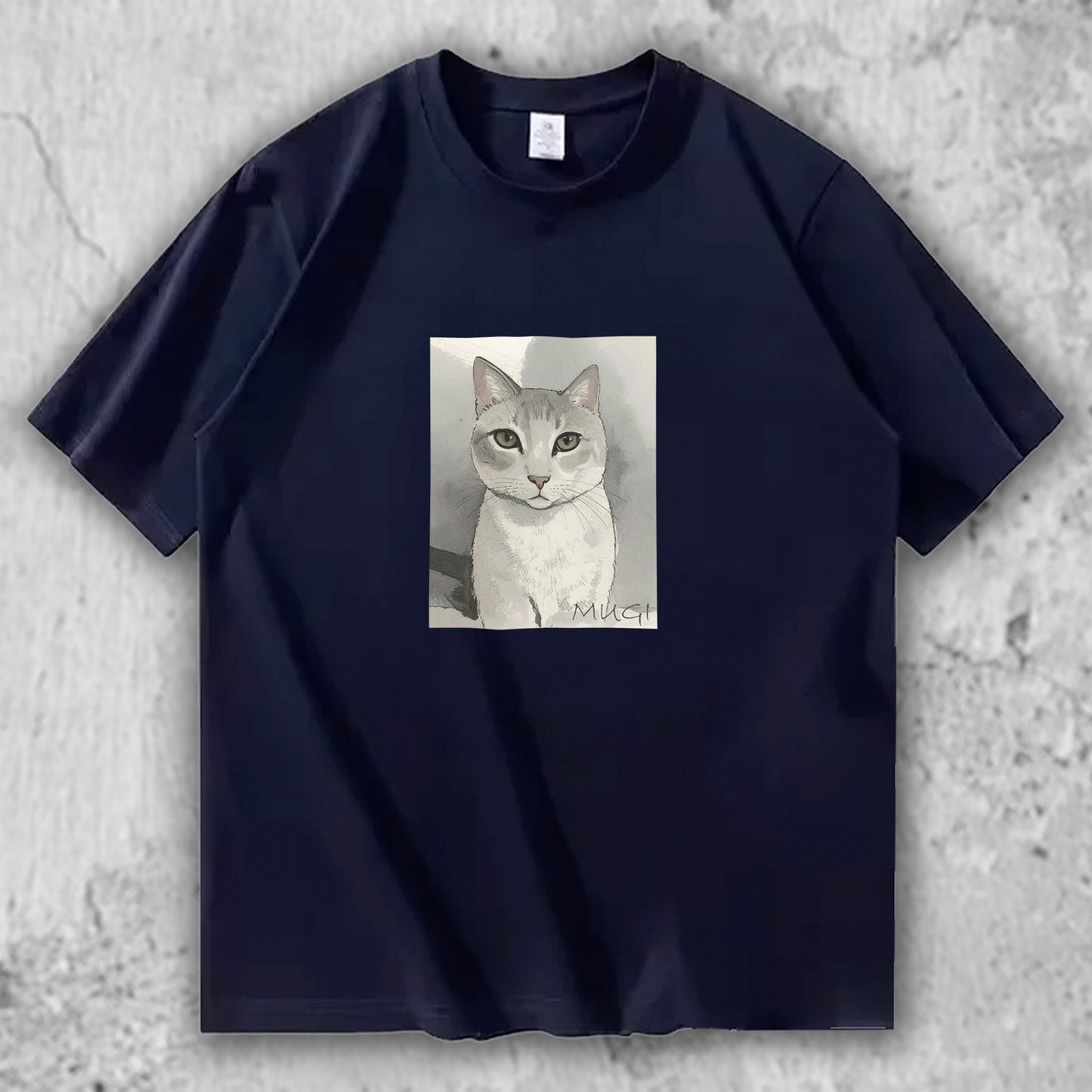 猫 イラスト Tシャツ｜MUGI – necome オリジナル