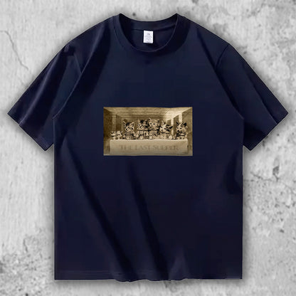猫たちの晩餐｜アートTシャツ – necome