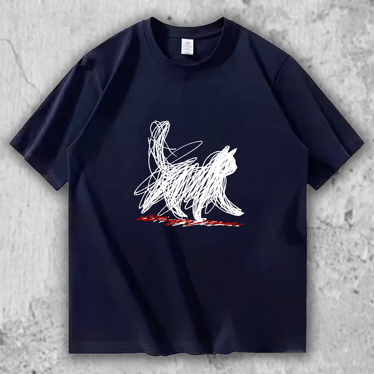 猫 アートTシャツ｜Sketch Cat – necome