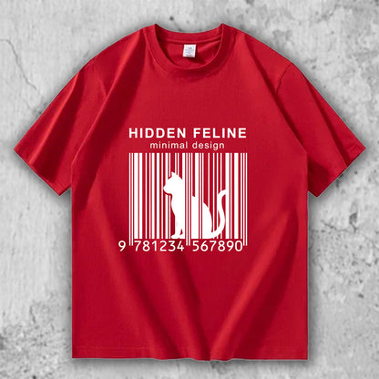猫 ミニマルTシャツ｜HIDDEN FELINE – necome オリジナル