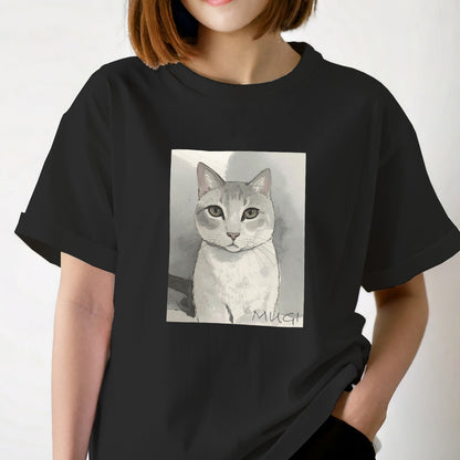 猫 イラスト Tシャツ｜MUGI – necome オリジナル