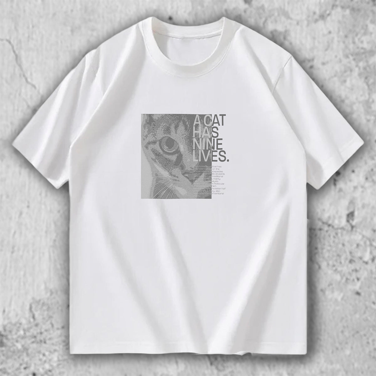 猫 グラフィックTシャツ｜A CAT HAS NINE LIVES. – necomeオリジナル