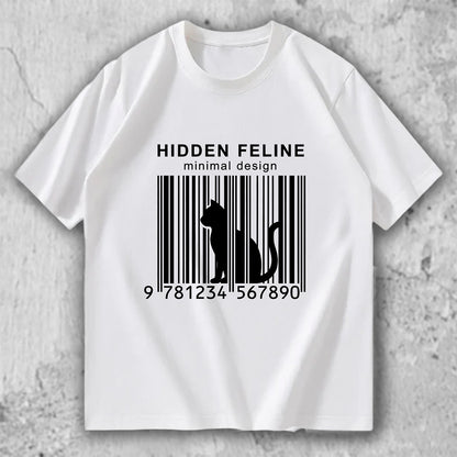 猫 ミニマルTシャツ｜HIDDEN FELINE – necome オリジナル