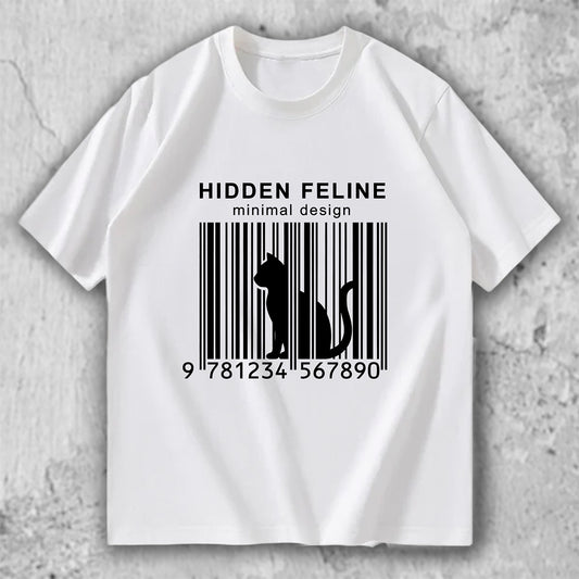 猫 ミニマルTシャツ｜HIDDEN FELINE – necome オリジナル
