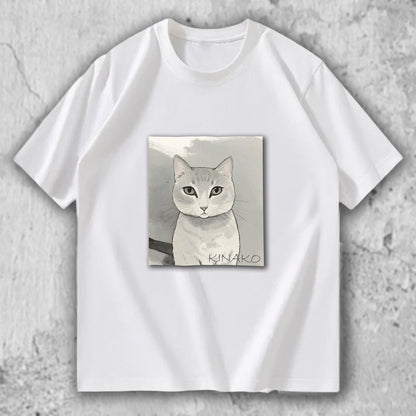 猫 イラスト Tシャツ｜KINAKO – necome オリジナル