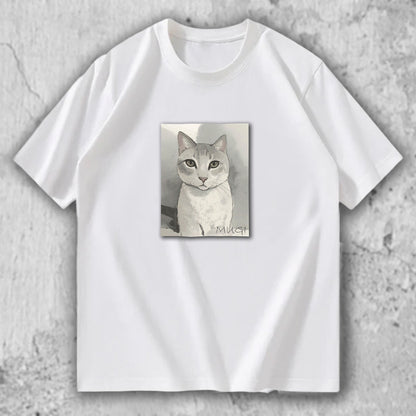 猫 イラスト Tシャツ｜MUGI – necome オリジナル