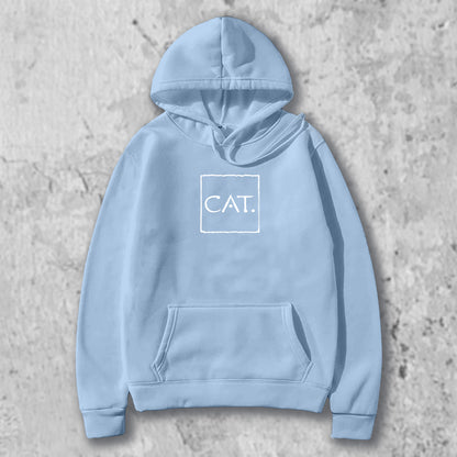 CATロゴマークのパーカーのライトブルー