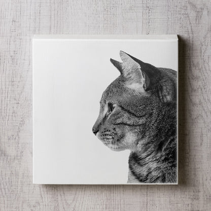 猫の横顔のキャンパスパネル