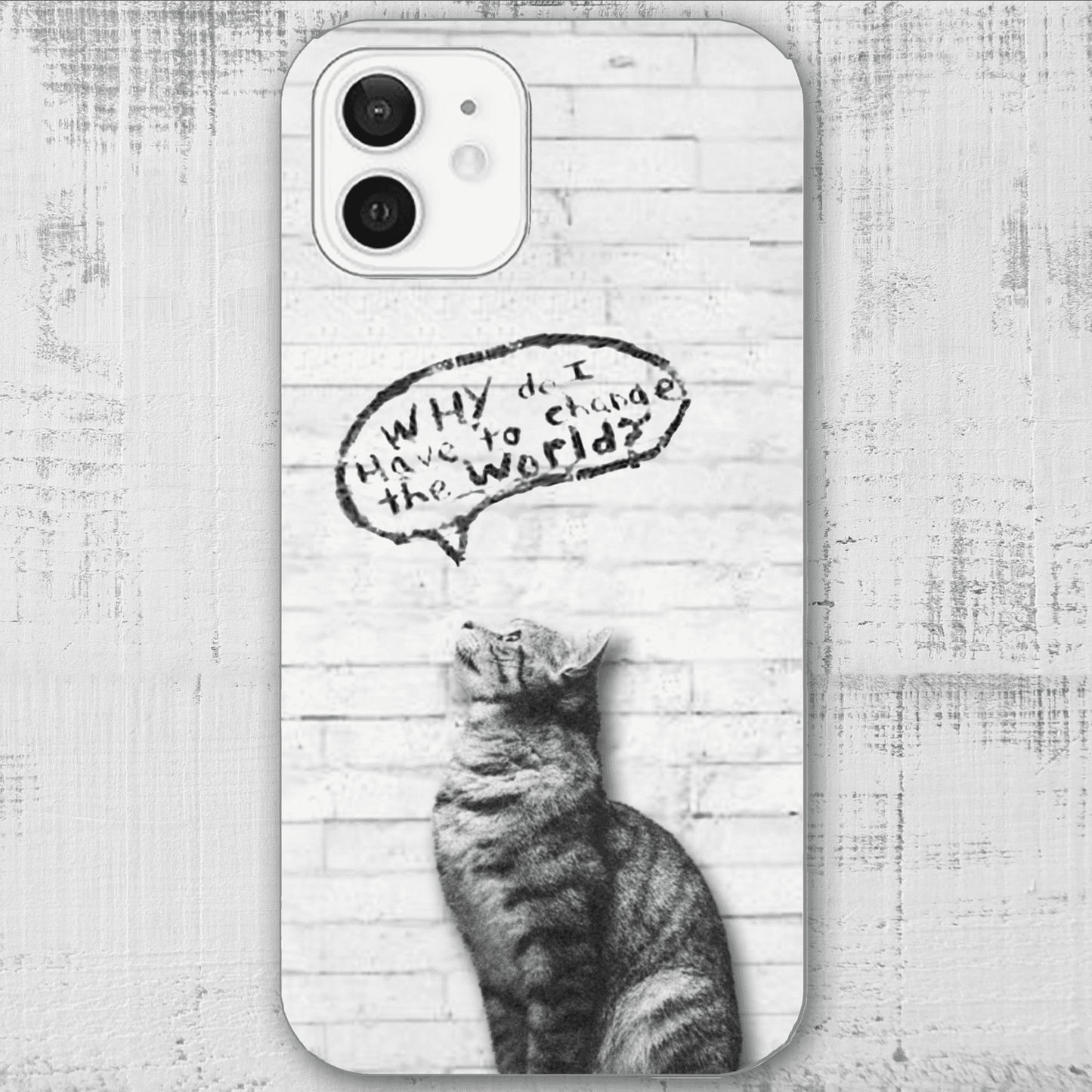 iphoneケース かわいい猫 ネコグッズ 専門店 猫雑貨 見上げる猫